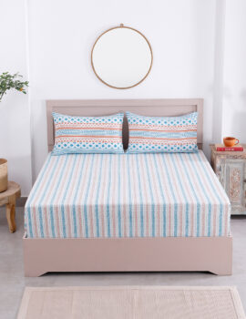 King size bedsheet with 2 pillow covers