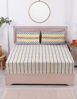 King size bedsheet with 2 pillow covers