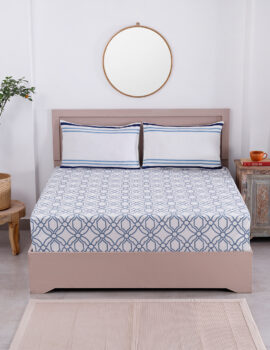 King size bedsheet with 2 pillow covers