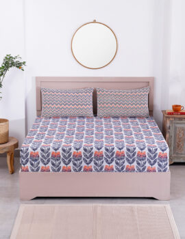 King Size Bedsheet with 2 pillow cover