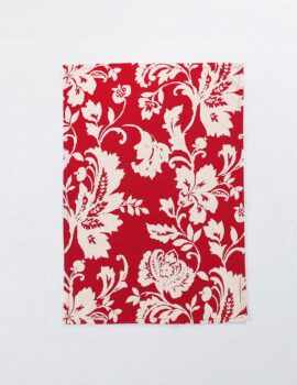 Red Rosy Flower Cotton 18X26 Inch Set Of 3 Christmas Kitchen Towel