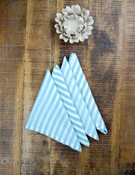 Blue Voile Stripe Pattern 16×16 Inch Napkin Set Of 4